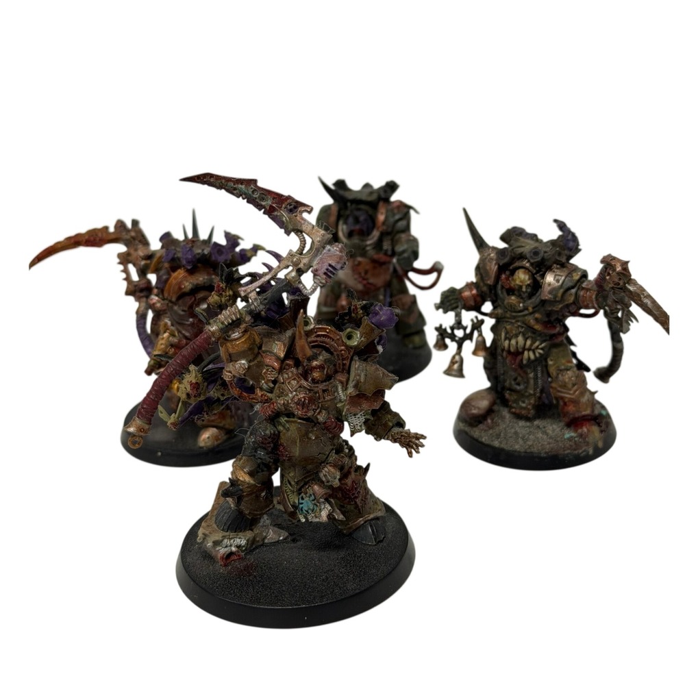 Warhammer 40k Death Guard Deathshroud Bodyguard Painted Chaos Space Marines 4pc